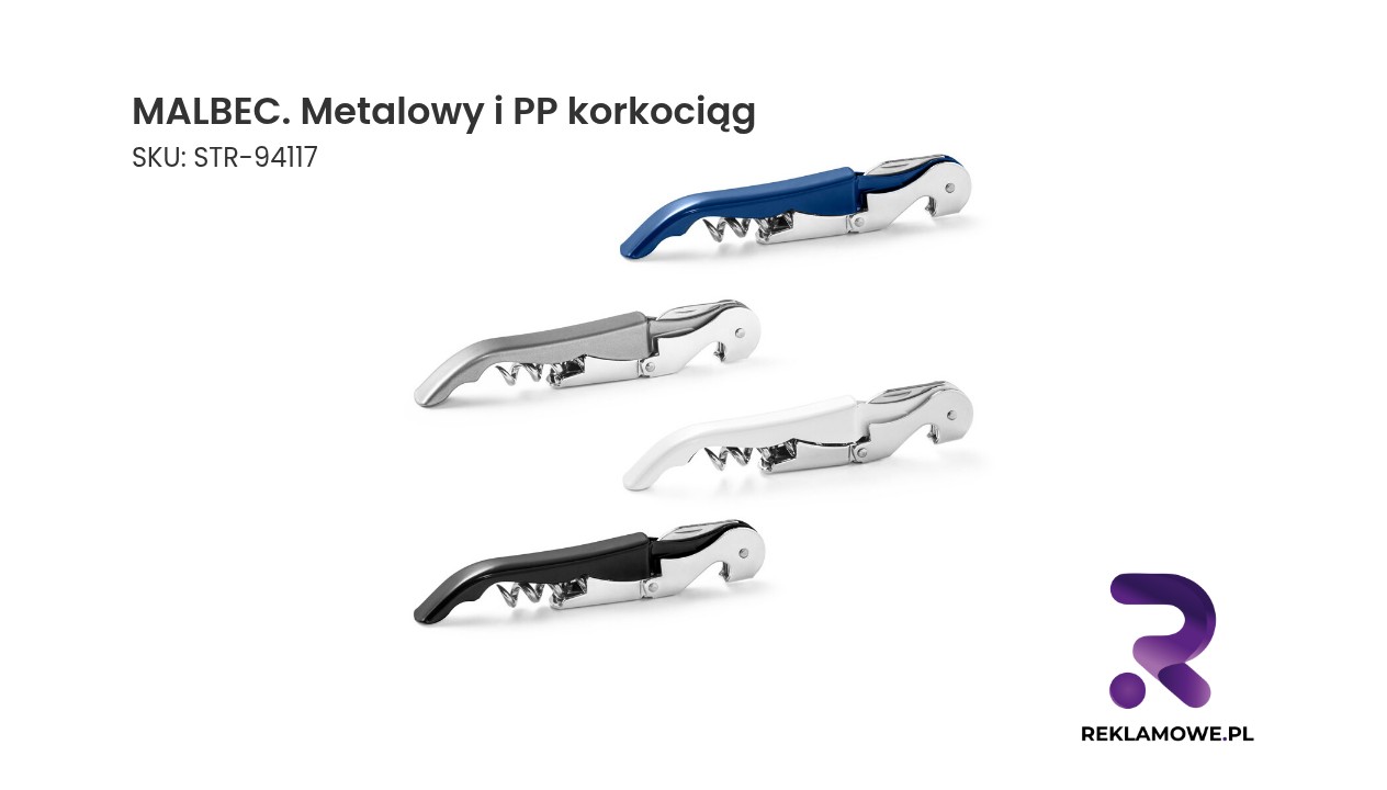 Korkociąg MALBEC z metalu i polipropylenu