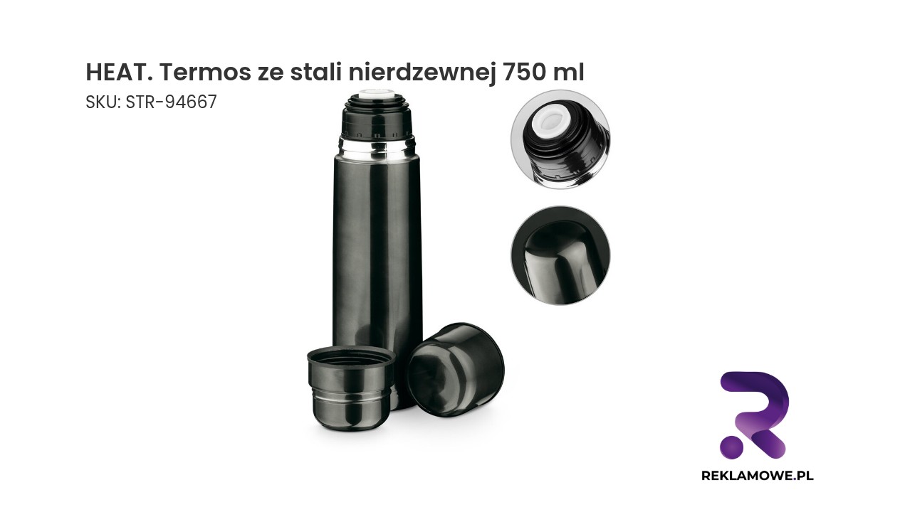 HEAT termos ze stali nierdzewnej 750 ml – bidon termiczny na napoje