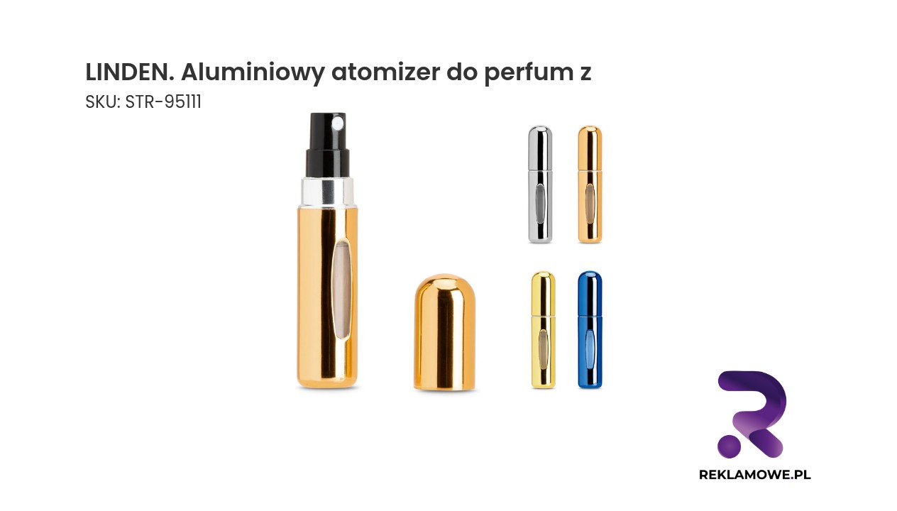 LINDEN aluminiowy atomizer do perfum w poręcznym formacie