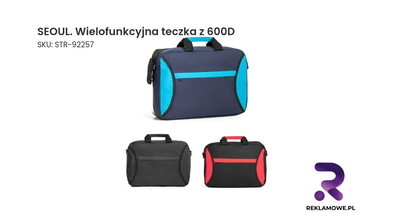 SEOUL wielofunkcyjna teczka z materiału 600D
